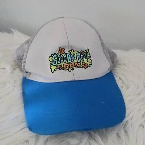 SCOOBY-DOO Men’s Cap Snapback Distressed Hanna-Barbera RUN Mesh Trucker Hat Logo